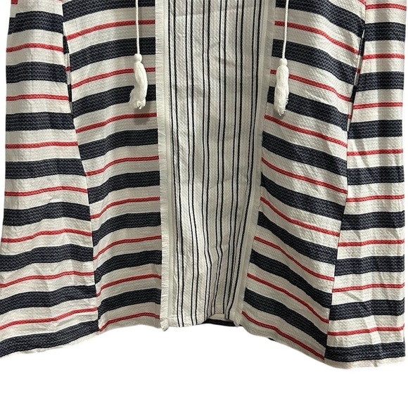 Vivi by Violet Weekend Women's Striped Sleeveless Dress M Side Pockets - Picture 3 of 8